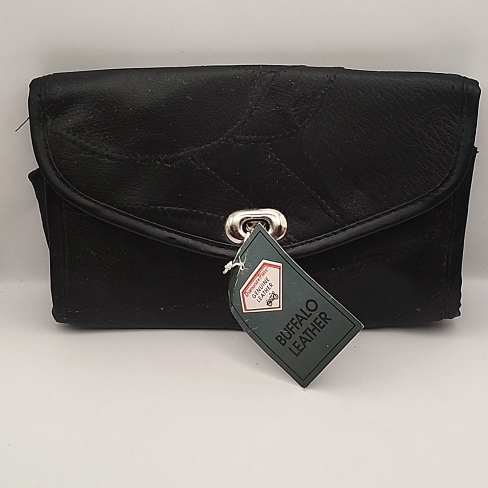 Diamond Plate Leather Windshield Bag for Motorcycles NWT